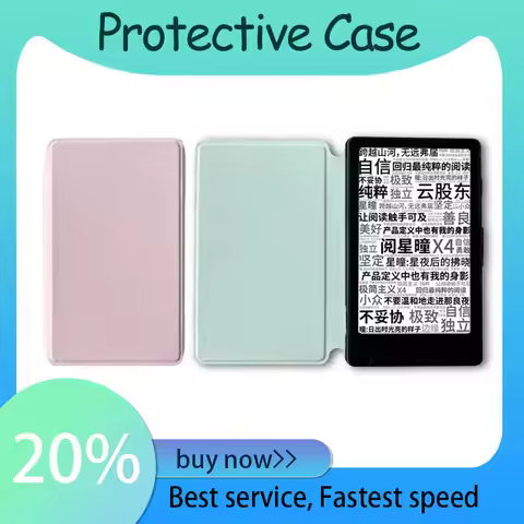 New XTEINK X4 EBook Reader Protective Case Shockproof and Scratch-Resistant Magnetic Closure Ultra S