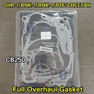 SHR-1/BNK-1/RNK/RTF/CHEETAH250 1 Set Overhaul Gasket Complete Top Set (Motocross China 250cc CB250)