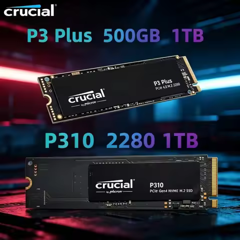 Crucial P3 Plus Internal Hard Drive (OEM Package) 2TB 1TB PCIe Gen4 NVMe M.2 SSD &Crucial NVME 2280 
