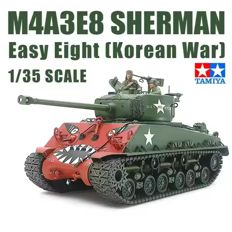 1/35 TAMIYA model 35359 M4A3E8 Sherman tank assembly Scale diy toys Model Kit