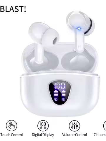 2025 Touch BLAST! i53 Earbuds True Wireless Stereo Earphones Digital Display 7 hours Original BLAST!