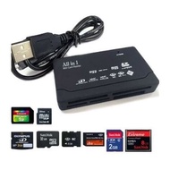 Usb All in 1 Card Reader 6 Slot Support MS/SD/XD/T-F/M2/CF/Micro SD For Pc / Laptop / Notebook