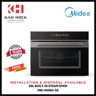 MIDEA MBI-N50E4-SG 50L WHITE LED DISPLAY TOUCH CONTROL BUILT-IN STEAM OVEN - 2 YEARS MANUFACTURER WARRANTY + DEL