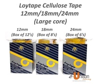 Loytape Cellulose Tape 12/18mm/24 x 40m (large core) - Box