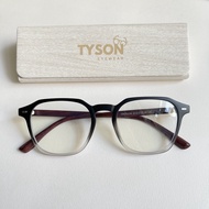 TYSON square eyeglass frames, close-fitting fashion eyeglass frames for men and women, free tissue b