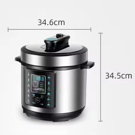 5L Electric Pressure Cooker Intelligent Rice Cooker Hot Pot Automatic Stewing Soup Pot Fryer Smart C