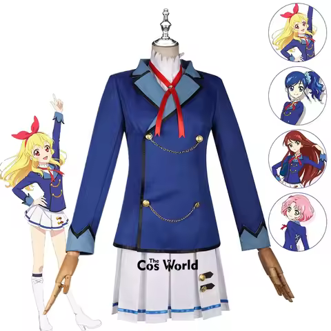 Aikatsu Series Starlight School Uniform Coord Hoshimiya Ichigo Kiriya Aoi Shibuki Ran Outfits Anime 
