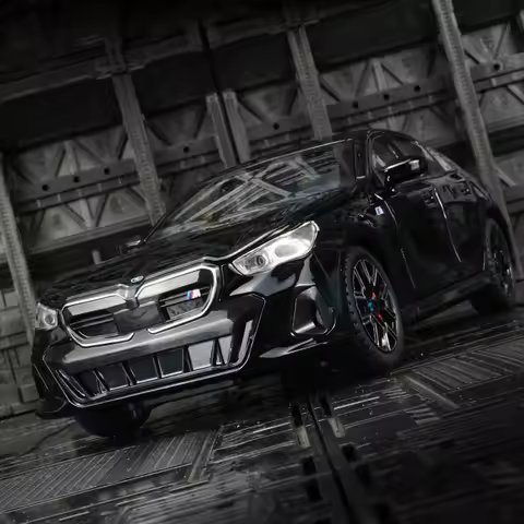 1:24 BMW i5 M60 Coupe Alloy Car Model Diecasts Metal Limousine Pure Electric Vehicles Car Model Simu