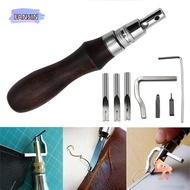 FANSIN1 Leather Edge Trimmer, Trenching Edge Cutting Edge Beveller Groover, Durable Multifunction 7 