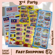 🇲🇾 Sticker Bendera Negeri Malaysia Saya Anak Malaysia Sayangi Malaysiaku Sticker Pipi Merdeka Flag马来