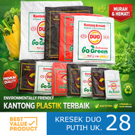 Kantong Kresek Duo PUTIH 28 isi 100 Lembar