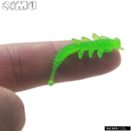 SIMULR  20PCS Silicone Baits Fishing Lure Soft Worm TPE Mini Soft Worm Fishing Lure, 0.35g Weight Ar