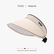 Summer Uv Protection Outdoor Riding Topless Hat Female Stylish Beach Versatile Breathable Big Brim S