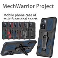 Casing For Oppo A57 Case Oppo A53 Case Oppo A54 Case Oppo A31 A8 Case Oppo A15 Case Oppo A16K A16E Case Oppo A77 A77S Case Oppo A57E A57S Case Cool shockproof Mecha Warrior Back Clip Stand Phone Case Cover Cassing Cases JZS