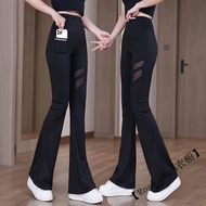 [Taiwan Shipment]🍋Thin Mesh Pocket Flared Shark Pants Women Flared Pants Women Shark Flared Pants Fl