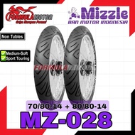 70/80-14 + 80/80-14 Mizzle MZ028 Ring 14 Tubetype - Sepasang Ban Motor