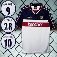 1997-99 Manchester City Football Shirt Vintage Short Sleeve Football Shirt