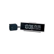 Seiko clock (Seiko Clock) table clock alarm clock radio digital alternating current color liquid crystal series C3 white