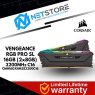 CORSAIR VENGEANCE RGB PRO SL 16GB (2x8GB) 3200MHz C16 MEMORY RAM - CMH16GX4M2E3200C16