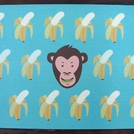 五行創藝 猴子愛吃banana明信片
