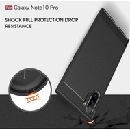 Carbon Fibre Shockproof Brush Grid Soft Case Samsung Note 10 Pro / Samsung Galaxy Note 20 Ultra 5g / Note 20 5g (Black)