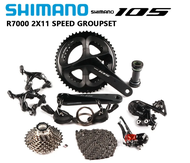 SHIMANO 105 R7000 RS700 Groupset 2x11 Speed Road Bike 165/170/172.5/175mm 50-34T 52-36T 53-39T Crankset RS700 Flatbar Shifter Road Bicycle Groupset