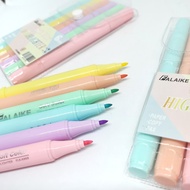 CSQUARE FLK 6 in 1 DUAL TIP PASTEL COLORED HIGHLIGHTER MARKER