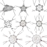 4/5/6/7/8/9/10 Pcs Pandant Necklace For Woman Adjustable Lover Broken Heart Chain BFF Best Friends J