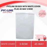 PVCLINK DB BOX WITH WHITE COVER PL42-45 WAY 3 ROW