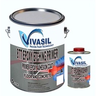 5 Liter Vivasil 877 Epoxy Etching Primer-Solvent Base as primer or sealer for concrete floors.