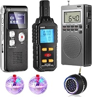 6 Pcs Ghost Hunting Equipment Kit Ghost Hunting Box 1 Emf Meter 1 Digital Voice Recorder 2 LED Balls