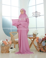 Mukena Terusan Dewasa Silk Santorini Luxuri Premium