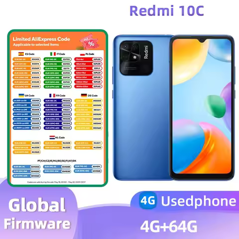 Redmi 10C 4g SmartPhone Android 6.71 inch RAM 4GB ROM 128GB Snapdragon 680 5000mAh Battery Original 