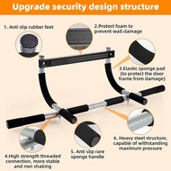 wsustore--Wall Mounted Pull Up Bar - Chin Up Bar for Doorway Multi-Gym Home Fitness Equipment with E