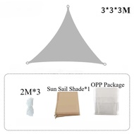 420D Sunshade Sail Waterproof Triangle/Oxford Sunshade Canopy/98% UV Blocking/Sunshade Cloth/Courtya