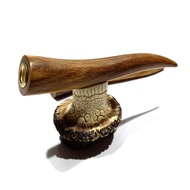 Pipa rokok once HISAP Kayu GAHARU buaya Kualitas super  MODEL Lengkung