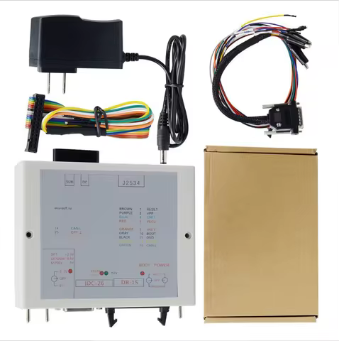 JTAG PowerBox Works Openport J2534 JTAG Power Box Connectors Full Adapters Works 3 Modes Green LED