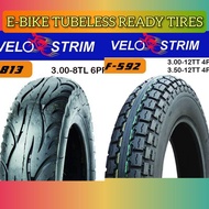 Velostrim 3.00x8||3.50x8 tubeless ready tire 6ply High Quality exterior || E-bike tubeless tire  fit