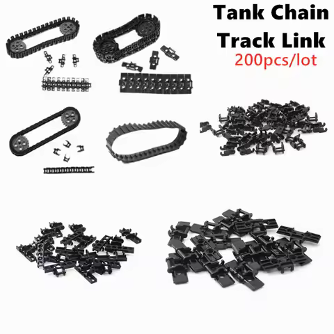 Technical Parts 3711 3873 88323 57518 High-Tech Tank Chain Track Link MOC Building Blocks Particle A