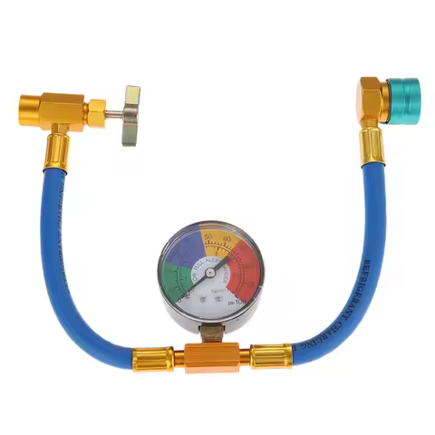 R1234YF Car Refrigerant Charging Pipe 14mm Low Side Quick Coupler AC Recharge Hose Refrigerant Gas R