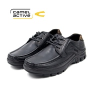 【TokTik Hot Style】 ♨camel active Men Black Birgit Lace Up Shoes 871957-BN2R-1-BLACK☆