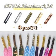 8pcs Set DIY Metal Shoelace Aglet Shoelace Head Bullet Head 子弹头鞋带头