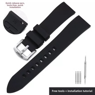 Stylish Silicone Rubber Watch Band for Men & Women - Multiple Sizes 19/20/21/22/24mm Fit Orient Doub