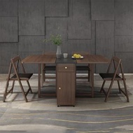 CLASSIC FURNITURE - 簡約現代小戶型可伸縮折疊餐枱餐邊櫃一體組合家用長方形餐枱（不配椅）