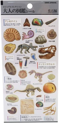 KAMIO大人圖鑑貼紙/ 化石