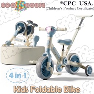 4 in 1 Folding Bike Children's Bike Blance Bike Push Bike Riding Bike 3 Wheels