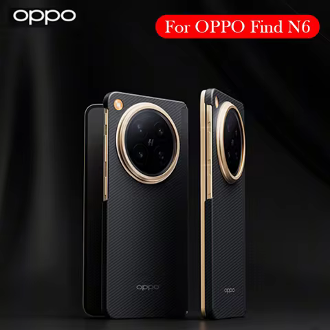 Original Carbon Fiber Case For OPPO Find N6 Kevlar Back Cover Case for OPPO FIND N6