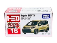 全新 未開封 日本版 Tomy Tomica 紅白盒 No. 16 豐田 Toyota Sienta 