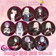 ❀Ready Stocks❀ BanG Dream Ave Mujica KiLLKiSS 颂乐人偶 梦想协奏曲 Bang Dream Bandori Anime Game Button Badge 