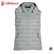 [Wildland Wildland] Women 700FP Detachable Hood Light Warm Down Vest Lightweight Thermal Breathable 